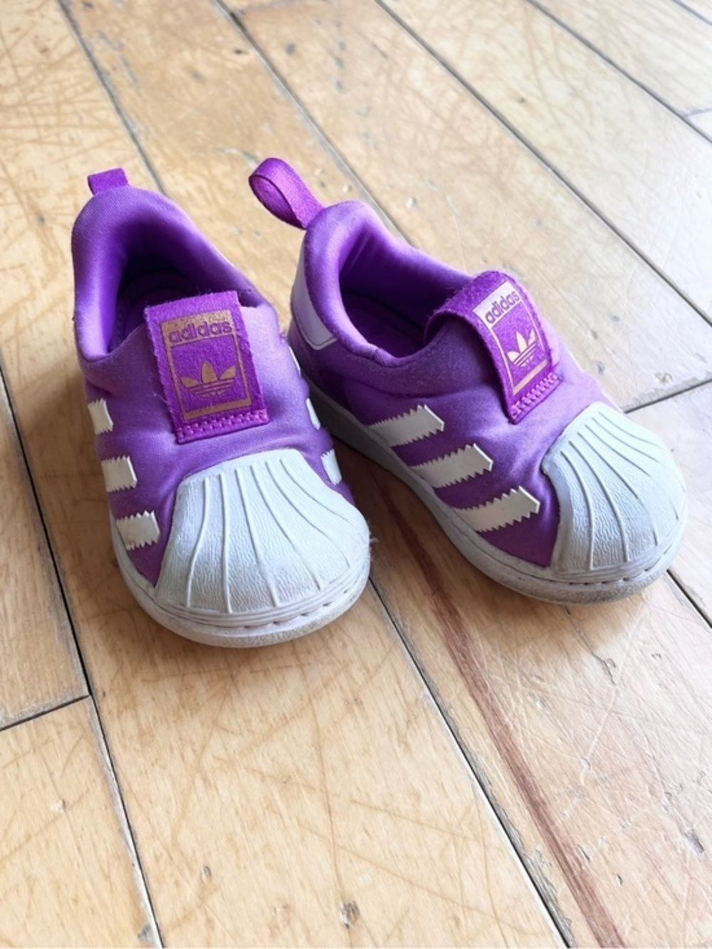Adidas Superstar 360 Purple Cushion Slip‑On Sneakers Shoes Size 5